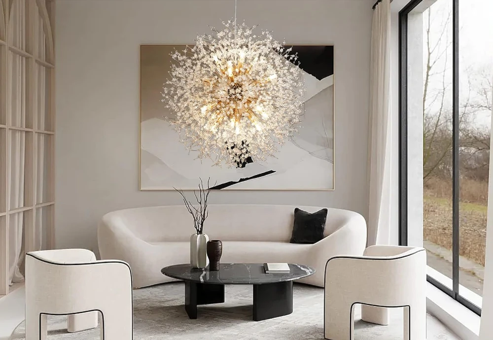 crystal chandelier flush mount light