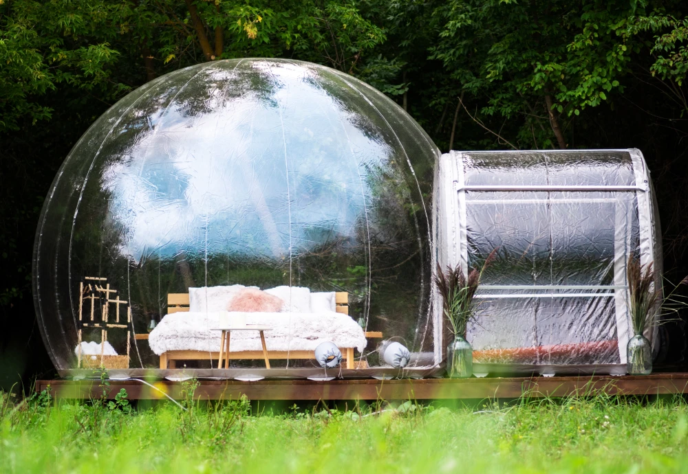 star gazing bubble tent